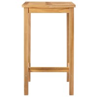 Bartafel Naturel 60 x 60 x 105 cm Massief Teakhout 4