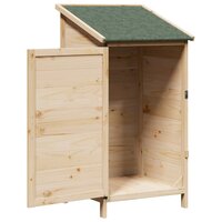 Tuinschuur Naturel 59 x 56 x 113,5 cm Bewerkt hout 3