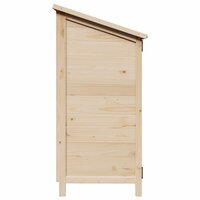 Tuinschuur Naturel 59 x 56 x 113,5 cm Bewerkt hout 5