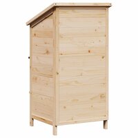 Tuinschuur Naturel 59 x 56 x 113,5 cm Bewerkt hout 6
