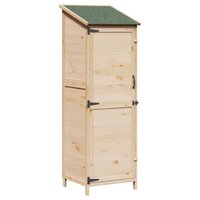 Tuinschuur Naturel 59,5 x 56 x 176,5 cm Bewerkt hout 2