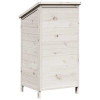 Tuinschuur Wit 59 x 56 x 113,5 cm Massief Vurenhout 7