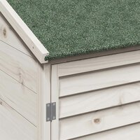 Tuinschuur Wit 59 x 56 x 113,5 cm Massief Vurenhout 8