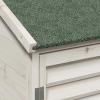 Tuinschuur Wit 106 x 56 x 113,5 cm Massief Vurenhout 8
