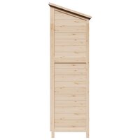 Tuinschuur Naturel 59 x 56 x 176 cm Massief Vurenhout 6