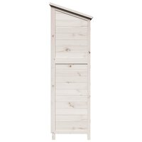 Tuinschuur Wit 59 x 56 x 176 cm Massief Vurenhout 6