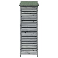Tuinschuur Grijs 59 x 56 x 176 cm Massief Vurenhout 5