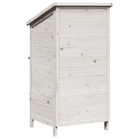 Tuinschuur Wit 59,5 x 56 x 113,5 cm Bewerkt hout 7