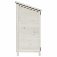 Tuinschuur Wit 106 x 56 x 113,5 cm Bewerkt hout 6
