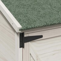 Tuinschuur Wit 106 x 56 x 113,5 cm Bewerkt hout 8