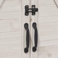 Tuinschuur Wit 106 x 56 x 113,5 cm Bewerkt hout 9