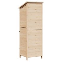 Tuinschuur Naturel 59,5 x 56 x 176,5 cm Bewerkt hout 7