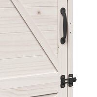 Tuinschuur Wit 59,5 x 56 x 176,5 cm Bewerkt hout 9