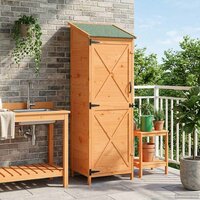 Tuinschuur Bruin 59,5 x 56 x 176,5 cm Bewerkt hout 3