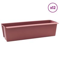 Bloembakken voor Euro-pallets 12 pcs Bruin 36,5 x 14 x 9,5 cm 3