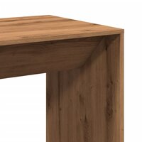 Bartafel 51x50x103,5 cm bewerkt hout artisanaal eikenkleur 7