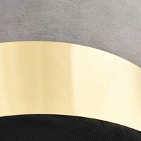 Kruk fluweel 28 x 36 cm lichtgrijs en goudkleurig 3