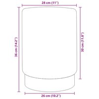 Kruk fluweel 28 x 36 cm donkergrijs en goudkleurig 4