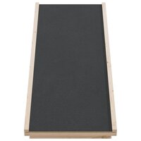 Hondenloopplank 100x40 cm massief vurenhout grijs 4