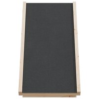 Hondenloopplank 70x35 cm massief vurenhout grijs 4