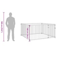 Hondenkennel voor buiten 200x200x100 cm 8
