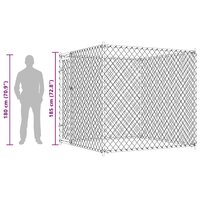 Hondenkennel voor buiten 193x193x185 cm 9