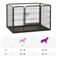Puppyren 91,5x59x61 cm staal 9