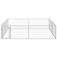 Hondenkennel voor buiten 4x4x1 m gegalvaniseerd staal 3
