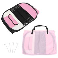 Hondenren inklapbaar met draagtas 125x125x61 cm roze 9