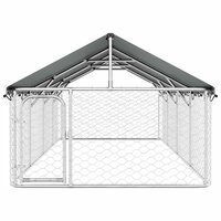 Hondenkennel voor buiten met dak 400x200x150 cm 6