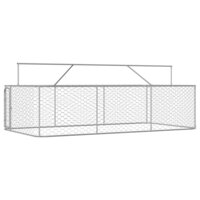 Hondenkennel voor buiten met dak 400x200x150 cm 7