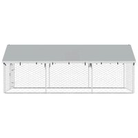 Hondenkennel voor buiten met dak 400x200x150 cm 8