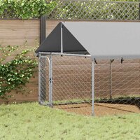 Hondenkennel voor buiten met dak 600x200x150 cm 3