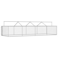 Hondenkennel voor buiten met dak 600x200x150 cm 7
