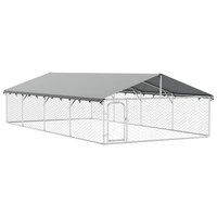 Hondenkennel voor buiten met dak 600x300x150 cm 2