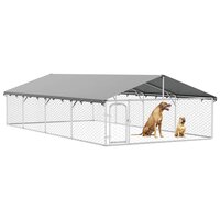 Hondenkennel voor buiten met dak 600x300x150 cm 5