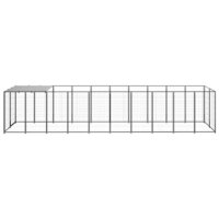 Hondenkennel 6,05 m&sup2; staal zwart 4