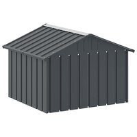 Hondenhok 116,5x103x81,5 cm gegalvaniseerd staal antracietkleur 7
