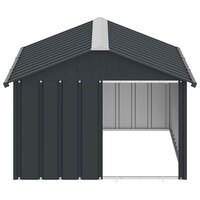 Hondenhok 116,5x153x81,5 cm gegalvaniseerd staal antracietkleur 5