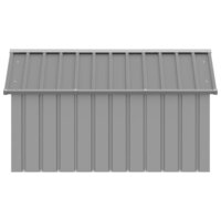 Hondenhok 116,5x153x81,5 cm gegalvaniseerd staal grijs 6