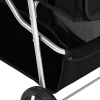 Hondenwagen inklapbaar 80x46x98 cm oxford stof zwart 10