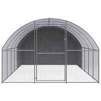 Kippenren 3x6x2 m gegalvaniseerd staal 2