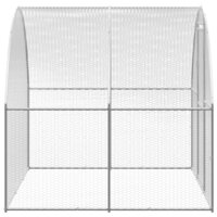 Kippenren 3x8x2 m gegalvaniseerd staal 8