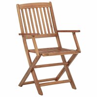Tuinstoelen 2 st inklapbaar massief acaciahout 2