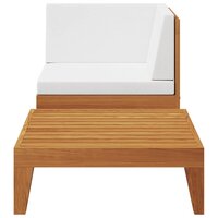 2-delige Loungeset met kussens massief acaciahout 3