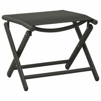 3-delige Loungeset textileen en aluminium zwart 8