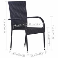 3-delige Tuinset zwart 10
