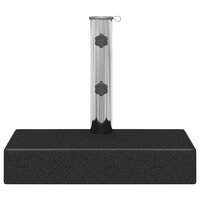 Parasolvoet rechthoekig 25 kg graniet zwart 5