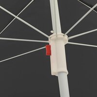 Parasol met stalen paal 180 cm antracietkleurig 4