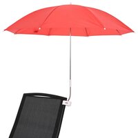Parasol met klem 2 pcs Vuursteenrood &Oslash; 105 x 86 cm 3